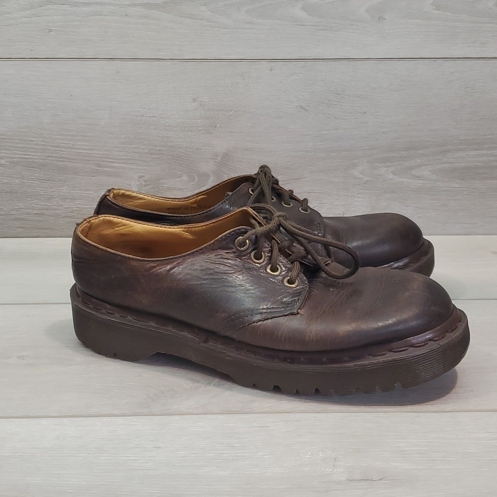 Vintage Doc Dr.Martens Mens Y2K Made in England boorish shoes sz UK 6 US 7 - Picture 2 of 15
